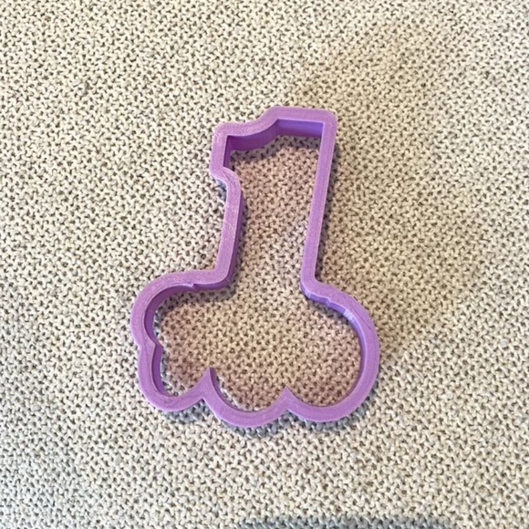 Number One 4.25” Cookie Cutter with space for Scripted Hand Lettering - Picture 3 of 4